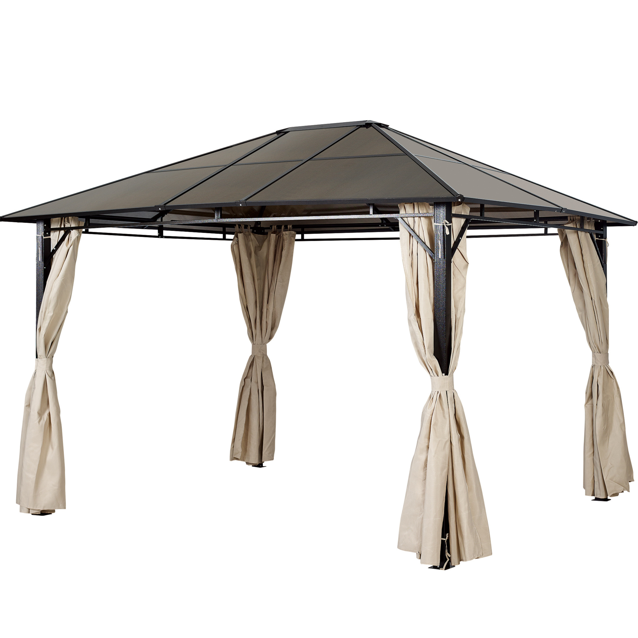 1.5m gazebo outdoor aluminum luxury 4m*4m outdoor camping gazebo waterproof  curtain waterproof