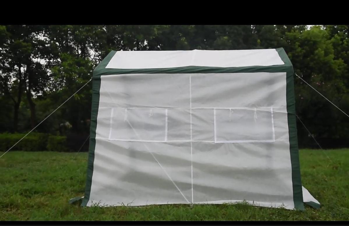 Spark 10' L x 7' W x 7' H Weather Cover Zippered Door Outdoor Walk-In Tunnel Greenhouse