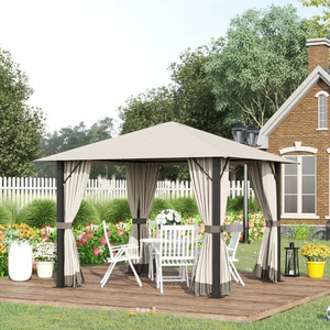 High Quality Outdoor Patio Gazebo Roof With Bug Netting Garden Gazebo Tents