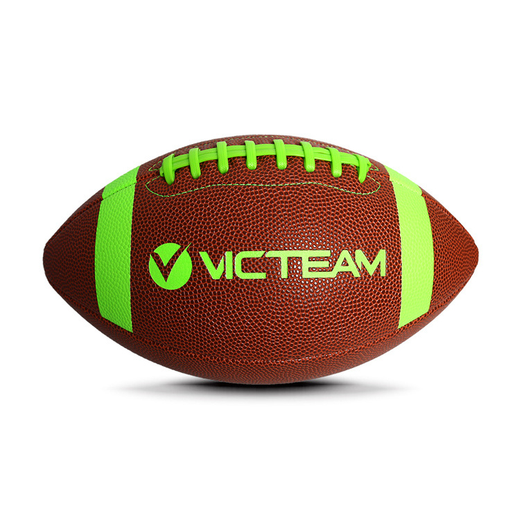 Good Customized Logo Size 9 7 6 5 3 Inflatable PU Leather American Football Ball For Training