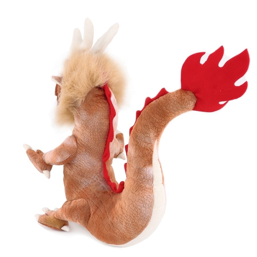 2024 Oem Manufacturer wholesale Cartoon Zodiac Chinese New Year of Dragon Mascot Soft stuffed Animal Plush Toy for Festival gift