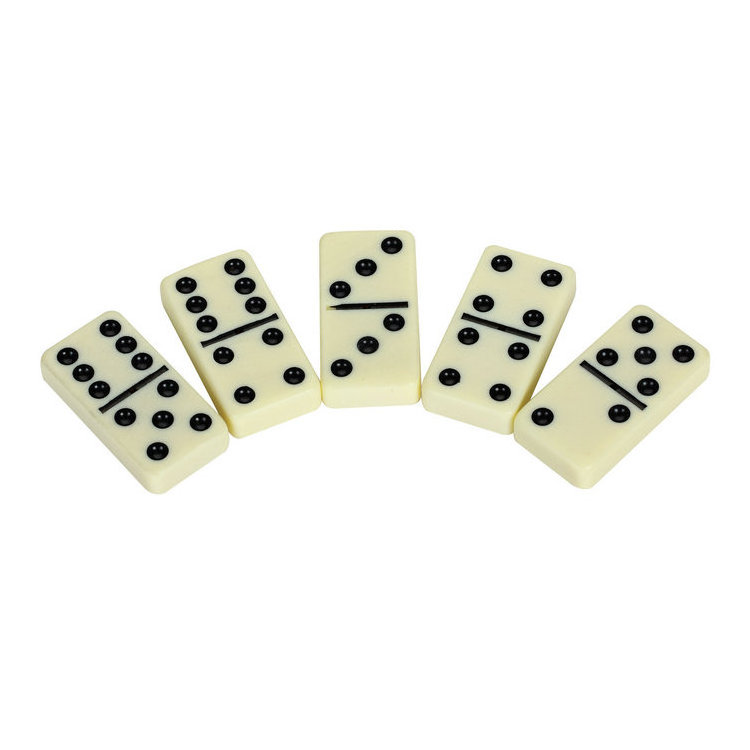 High Quality Custom Family Game 28pcs/set Domino Toy Mini Acrylic Domino Set