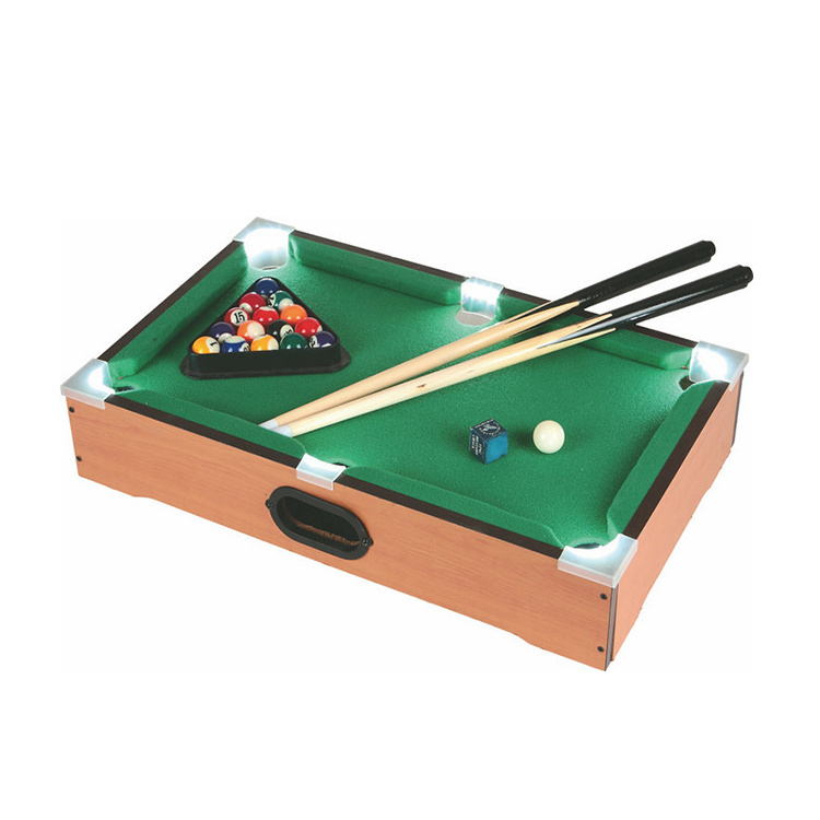 wholesale custom snooker Billiard tables Game Pool Table For kids and adults Snooker & Billiard Tables With LED Light