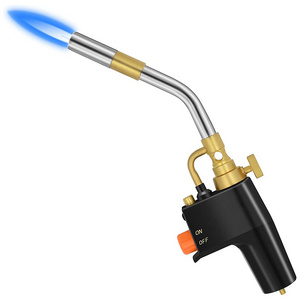 High Intensity Propane Torch Head Trigger Start Mapp Gas Torch with Self Ignition Pencil Flame Welding Torch