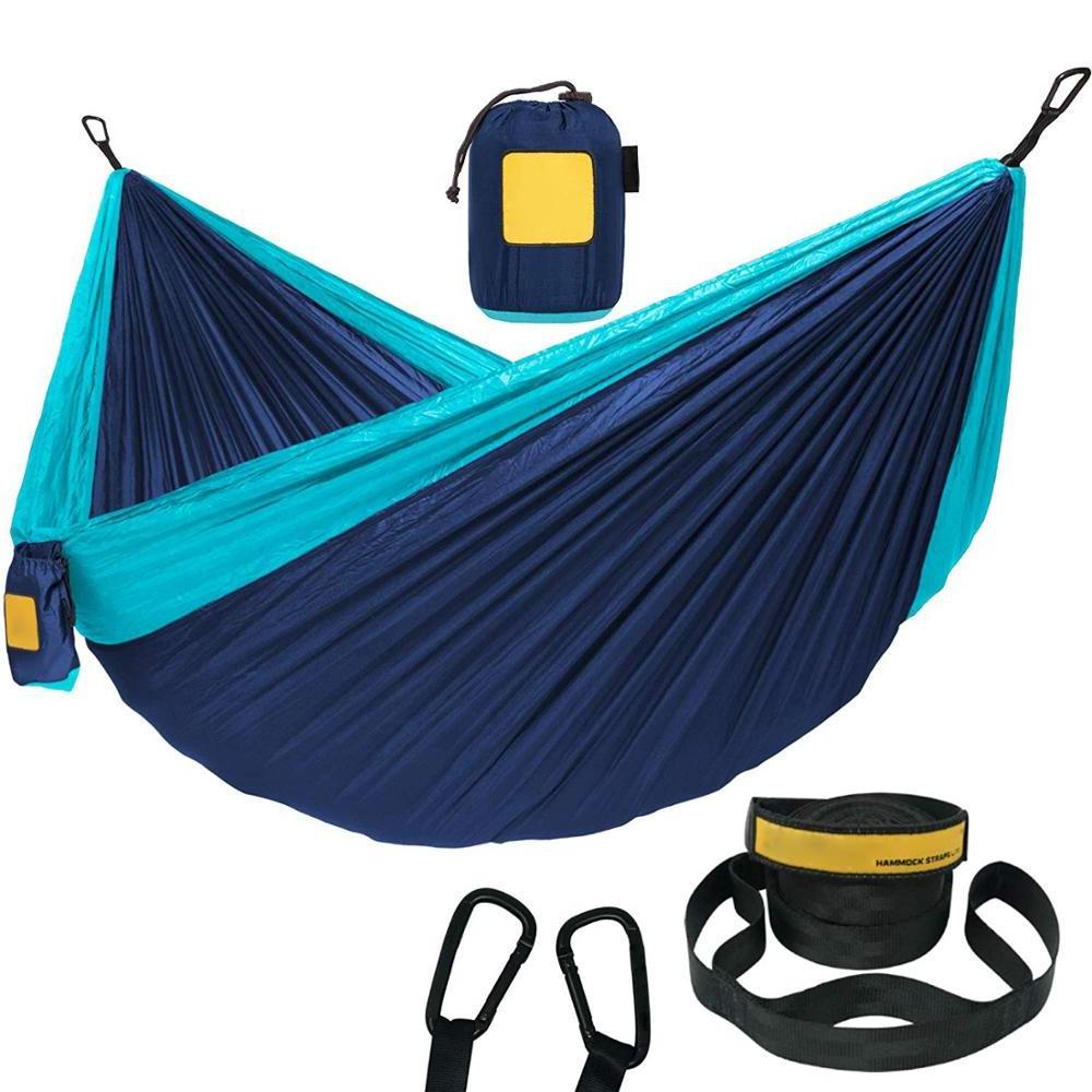 Outdoor Leisure Double 2 Person Cotton Hammocks 450lbs Ultralight Camping Hammock