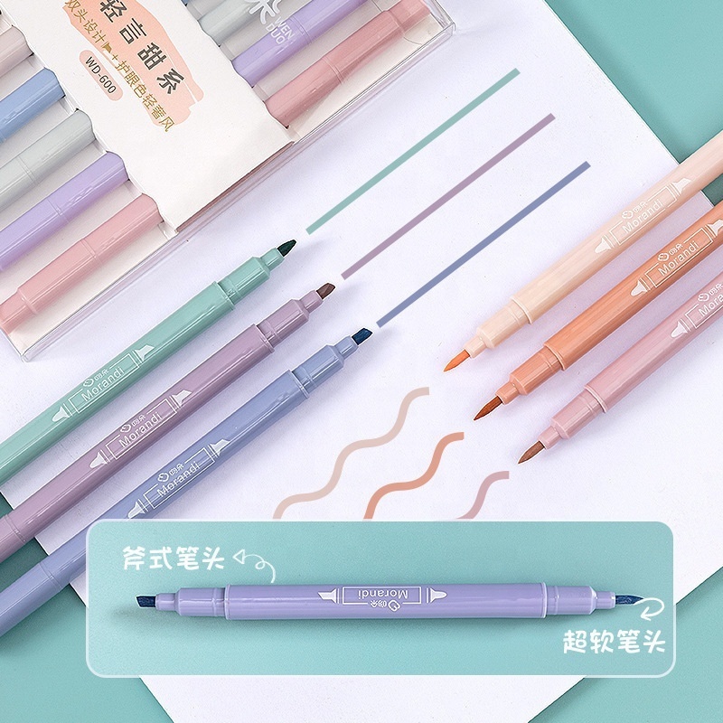 Multicolor School drawing statinonery  pastel macaroon highlighter pen