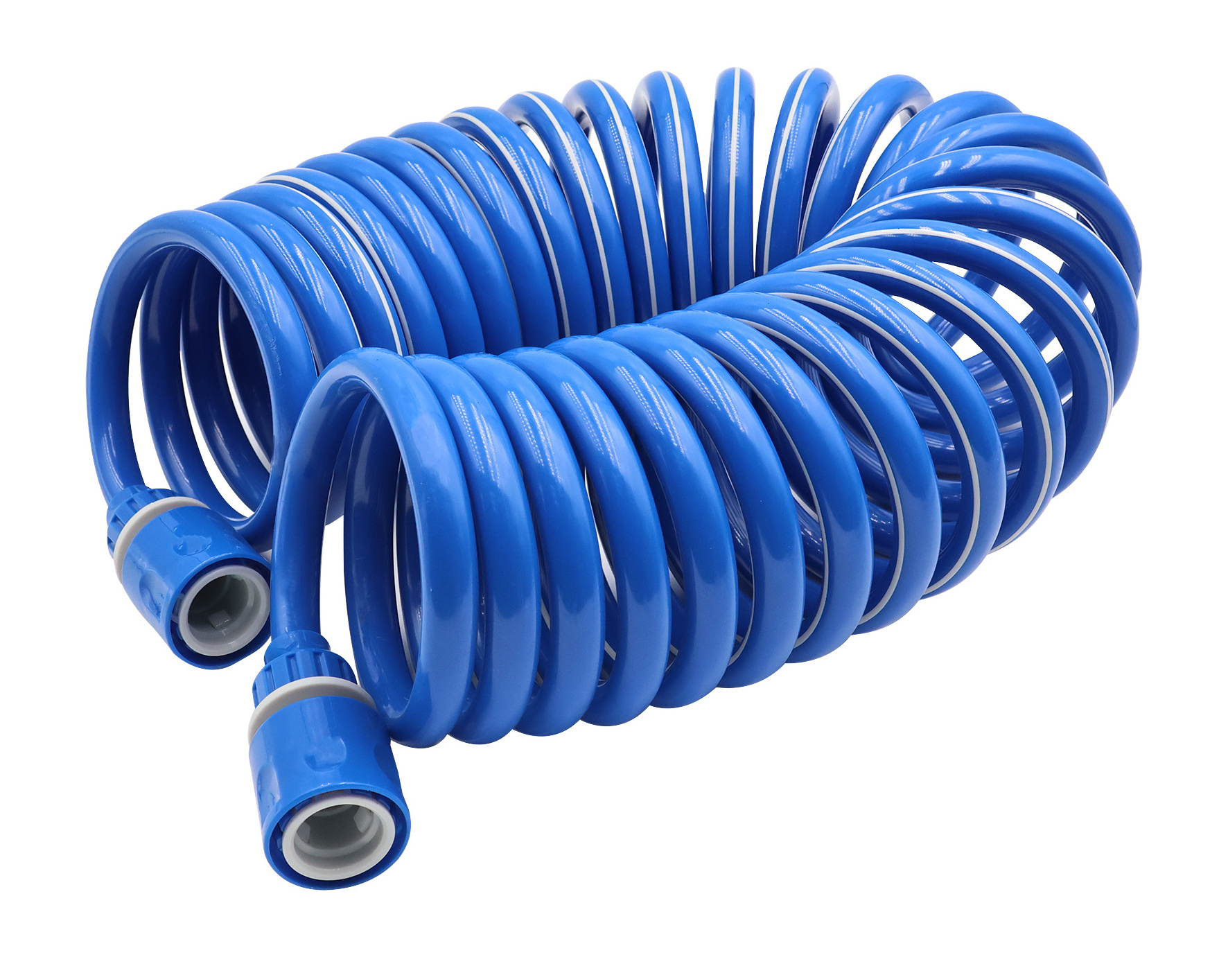 Coil Hose with 1 pair of brass connector