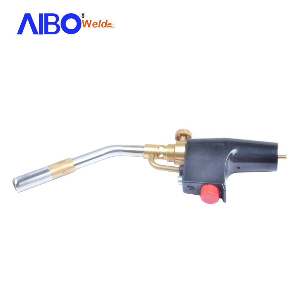 High intensity brazing mapp gas torch with self-ignition