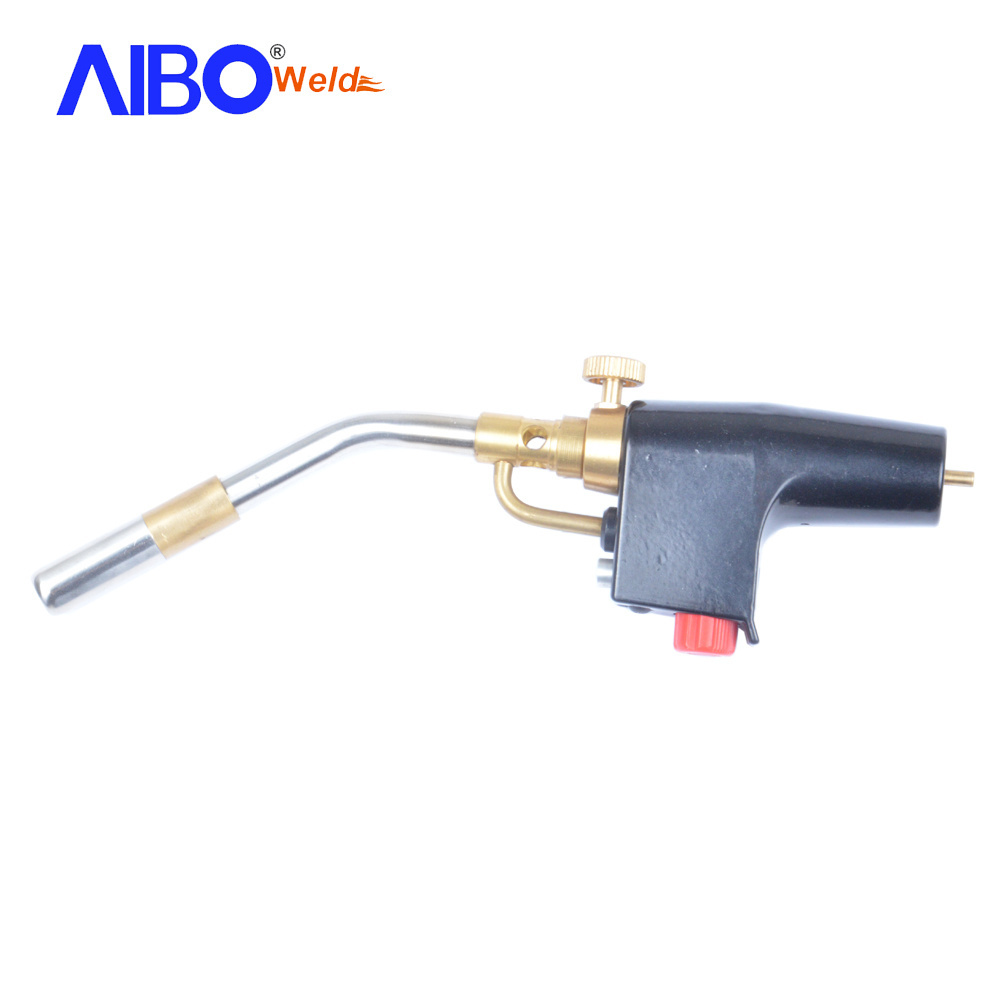 High intensity brazing mapp gas torch with self-ignition