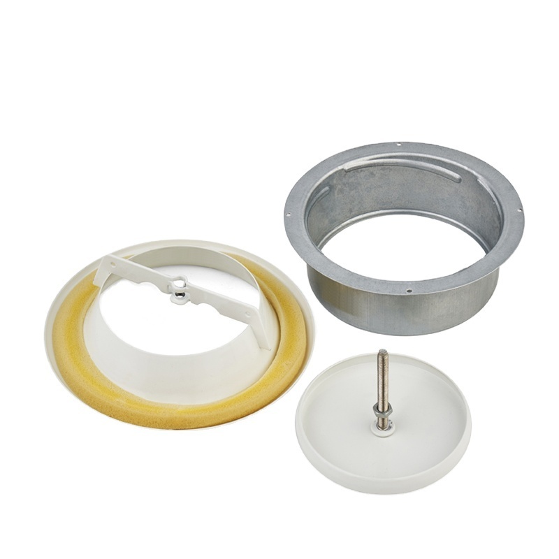 HVAC Steel Ceiling Round Duct Manual Adjustable Circular Supply Disc Air Valve Vent Diffuser