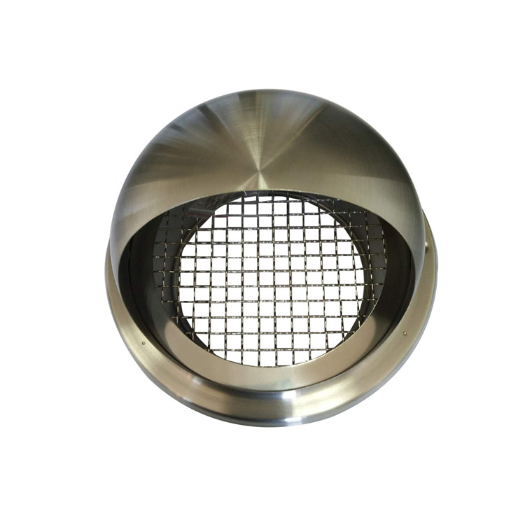 High quality Air exhaust vent Stainless steel external louver Round Cap air vent