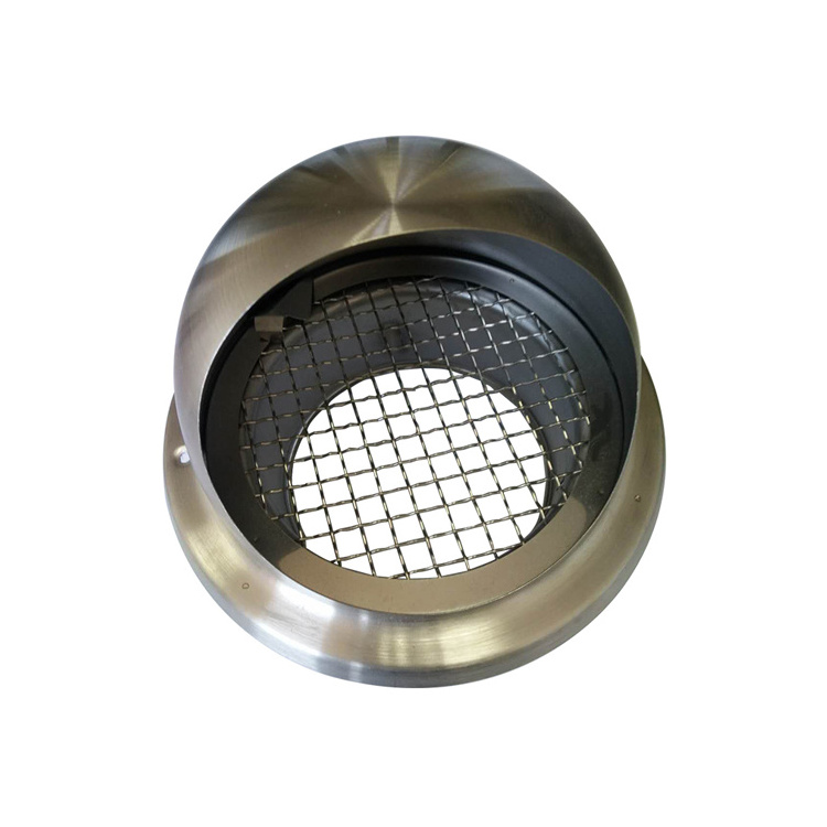 High quality Air exhaust vent Stainless steel external louver Round Cap air vent