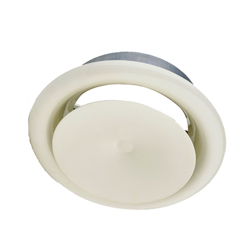 HVAC Steel Ceiling Round Duct Manual Adjustable Circular Supply Disc Air Valve Vent Diffuser