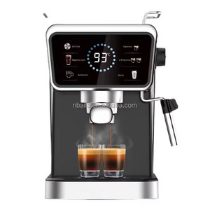 Aifa Full Function Commercial Household Digital Button Espresso Machine With Milk Frother smart Coffee Maker with milk tank