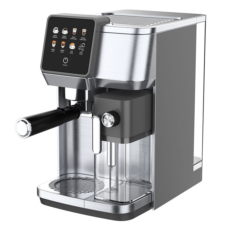 Aifa Full Function Commercial Household Digital Button Espresso Machine With Milk Frother smart Coffee Maker with milk tank