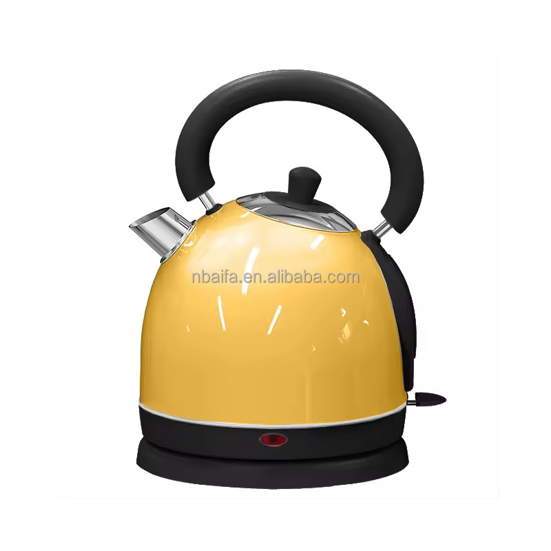 Aifa Yellow Black Water Boiler For Water Heating 110V 220V Mini Electric Kettle Hotel Electric Kettle Tea Kettle