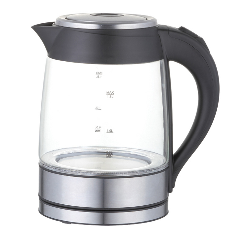 Aifa Cheap Ceramic Hotel Home Kitchen Appliances 1.8L Stainless Steel Base Washable Filter Glass Electric Kettle