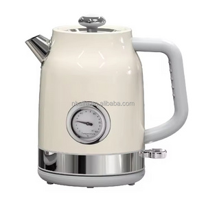 Aifa Electric Kettle Teapot 1.7 Liter Fast Heater Boiler Stainless Steel Retro Kettle Auto Shut-Off Portable Water Kettle