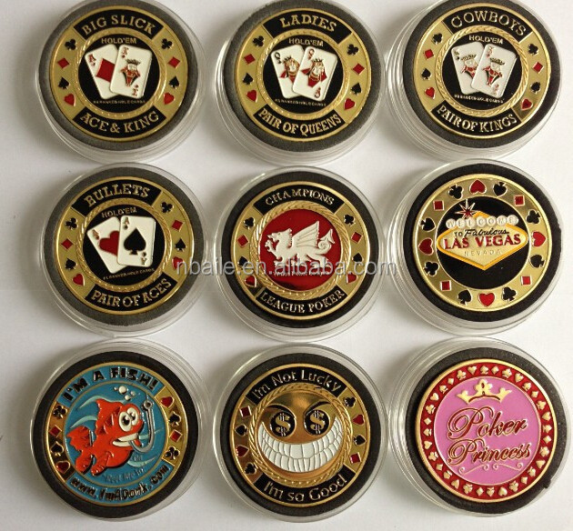 Poker card guard, High Quality Metal Poker Chips(24kt Gold Plated Finished), card guard protector