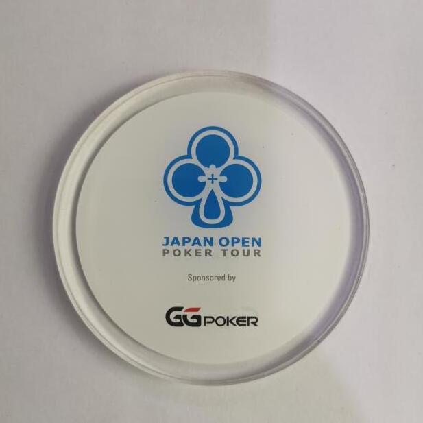 Acrylic Poker Dealer Button, Customized dealer button