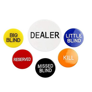 Little Blind, Big Blind, Dealer button and ALL IN Poker Buttons