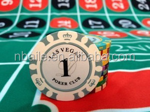 2 tone 13.5G clay Crown casino poker chip