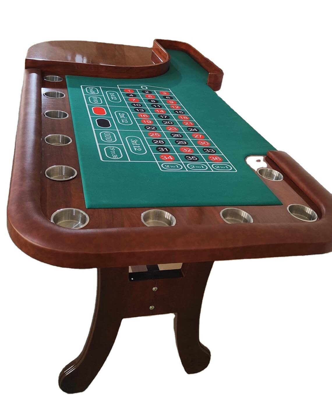 84 Inch Deluxe Casino Style Roulette Poker Table