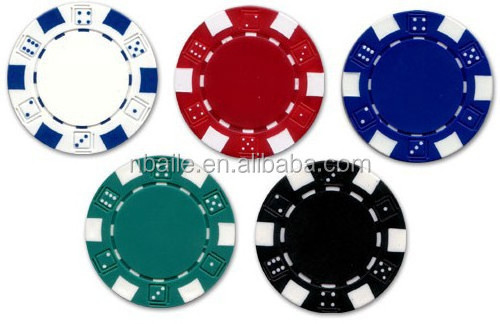 11.5g plastic dice poker chips