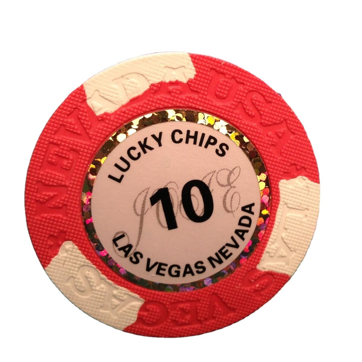 3 tone 14G clay Nevada casino poker chip