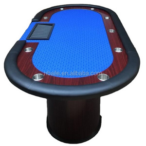 84 Inch Wooden Poker Table with plastic dealer tray