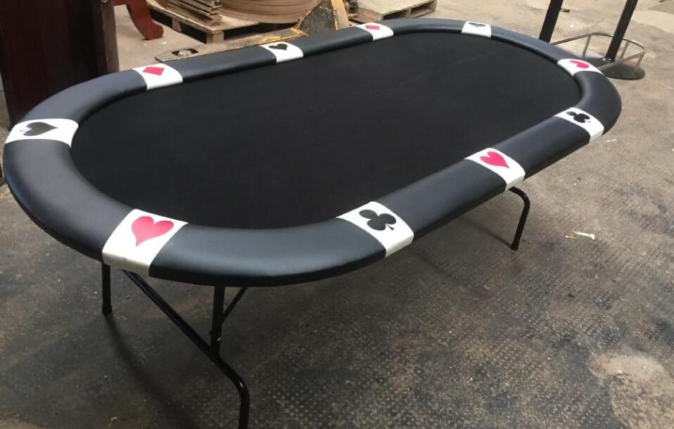 84 Inch Folding Poker Table With Folding Steel leg