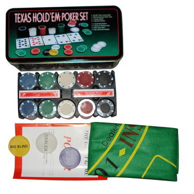 200 pcs Texas Hold Em Poker Chip Set