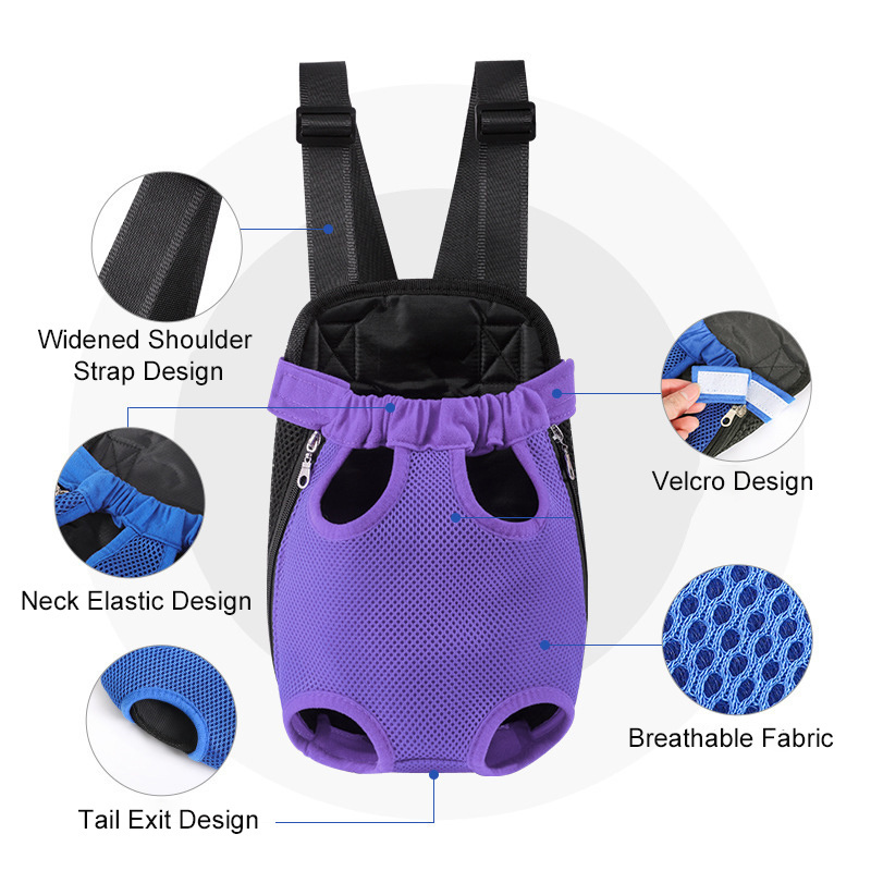 Adjustable Breathable Legs Out Front Pack Pet Carriers Outdoor Travel Cat Dog Carrier Mesh Backpack Travel Bag