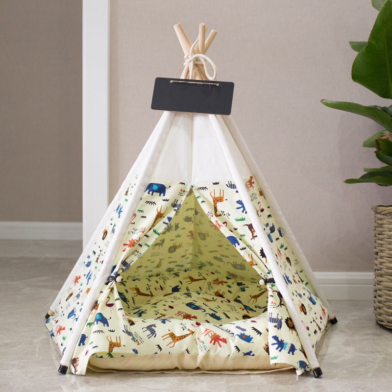 PiCi Paw Durable Large Soft Pet Products Cat Bed Pet Tent House Dog Teepee Foldable Tent for Pet