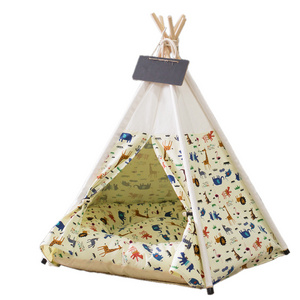 PiCi Paw Durable Large Soft Pet Products Cat Bed Pet Tent House Dog Teepee Foldable Tent for Pet