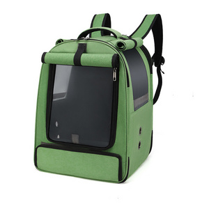 Breathable Portable Bird Carrier Backpack Pet Travel Cage Foldable Travel Backpack for Small Birds Green Cheek Parrot