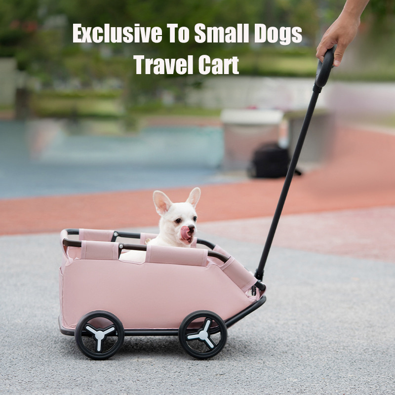 Portable 4 Wheels Small Pet Stroller Lightweight Outdoor Travel Cat Dog Stroller