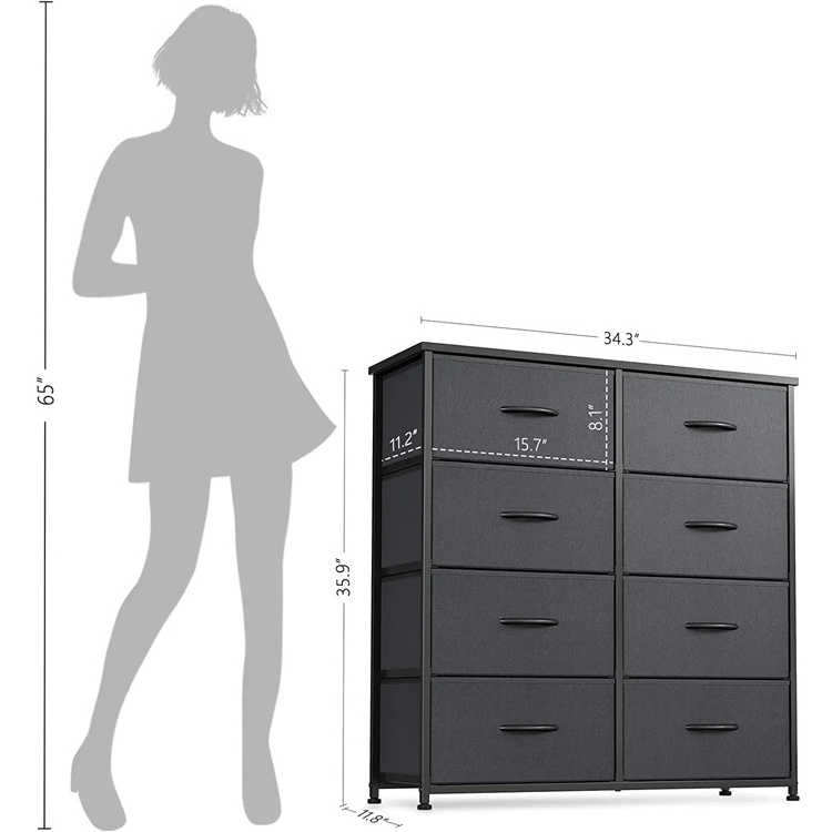 Home Bedroom Hallway Fabric Drawer Dresser Tower Storage Clothes Organizer Cabinet Wardrobe Closet Para Ropa Cajoneras