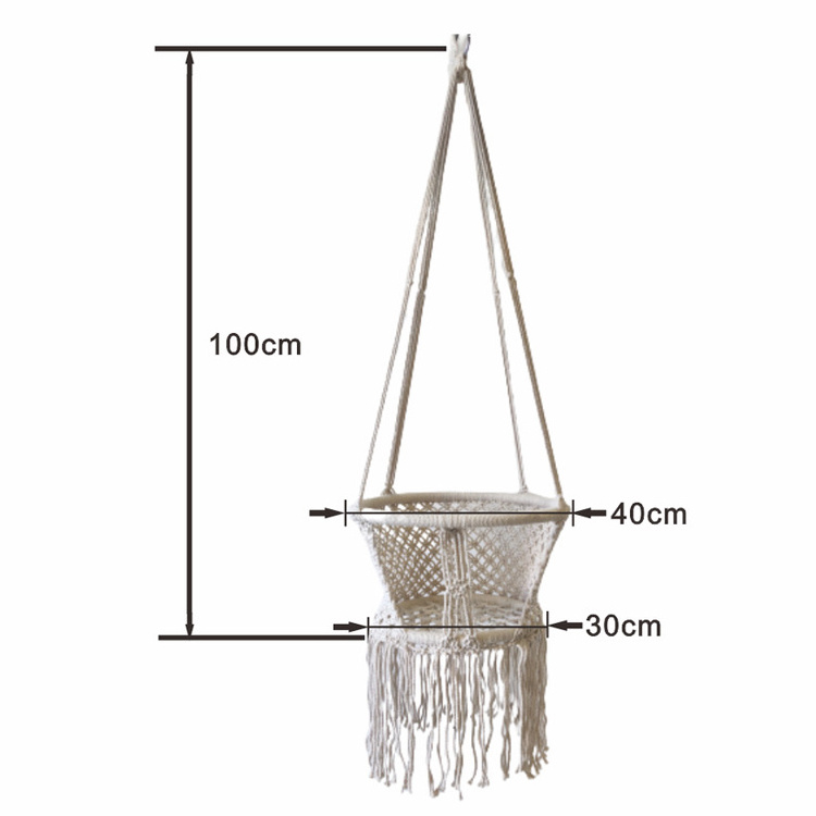 Outdoor Indoor Garden Patio Folding Portable Hanging Cotton Rope Baby Kids Children Infants Hammock Swing Chair