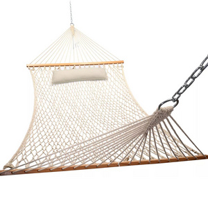 Outdoor Indoor Garden Camping Portable Folding Cotton Rope Mesh Sleeping Swing Hanging Hammock Bed