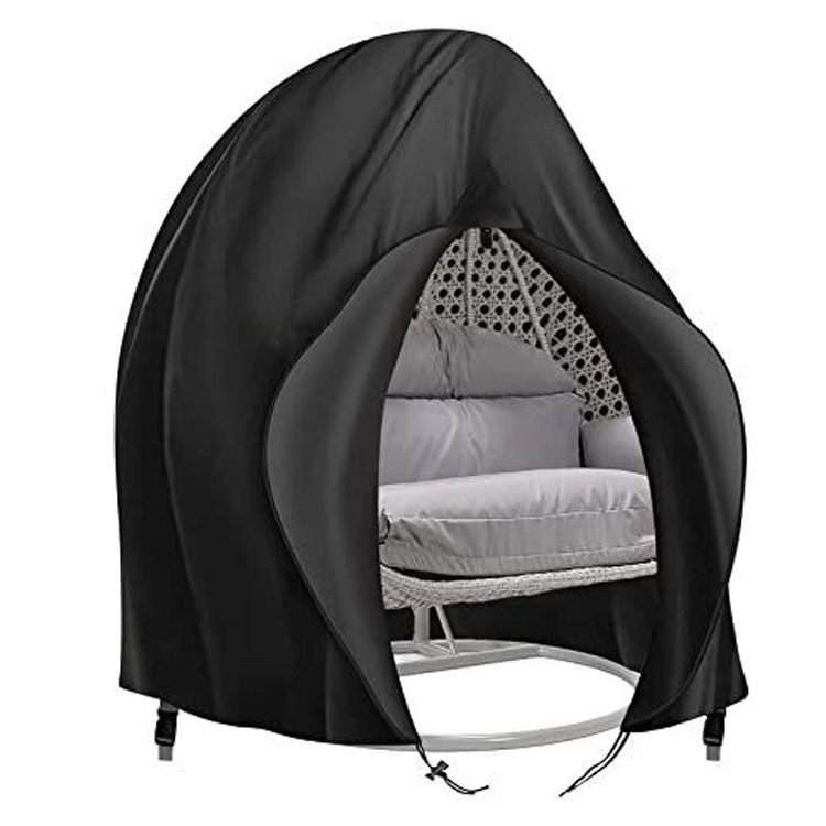 Outdoor Patio Waterproof Heavy Duty 600D Large Double Hanging Swing Chair Dust Protector Covers