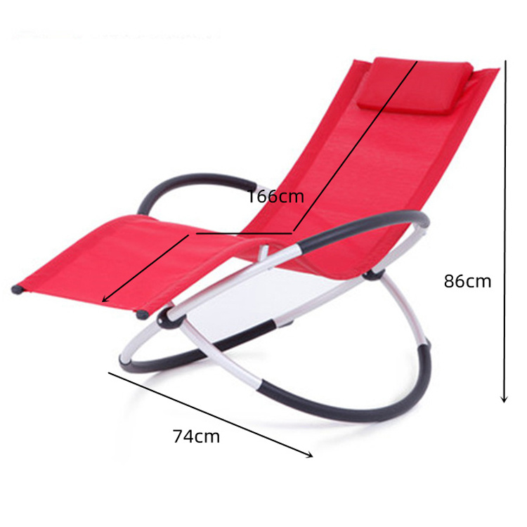 Indoor Outdoor Beach Garden Patio Folding Zero Gravity Rocking Chair Sun Recliner Lounger Chair