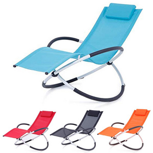 Indoor Outdoor Beach Garden Patio Folding Zero Gravity Rocking Chair Sun Recliner Lounger Chair