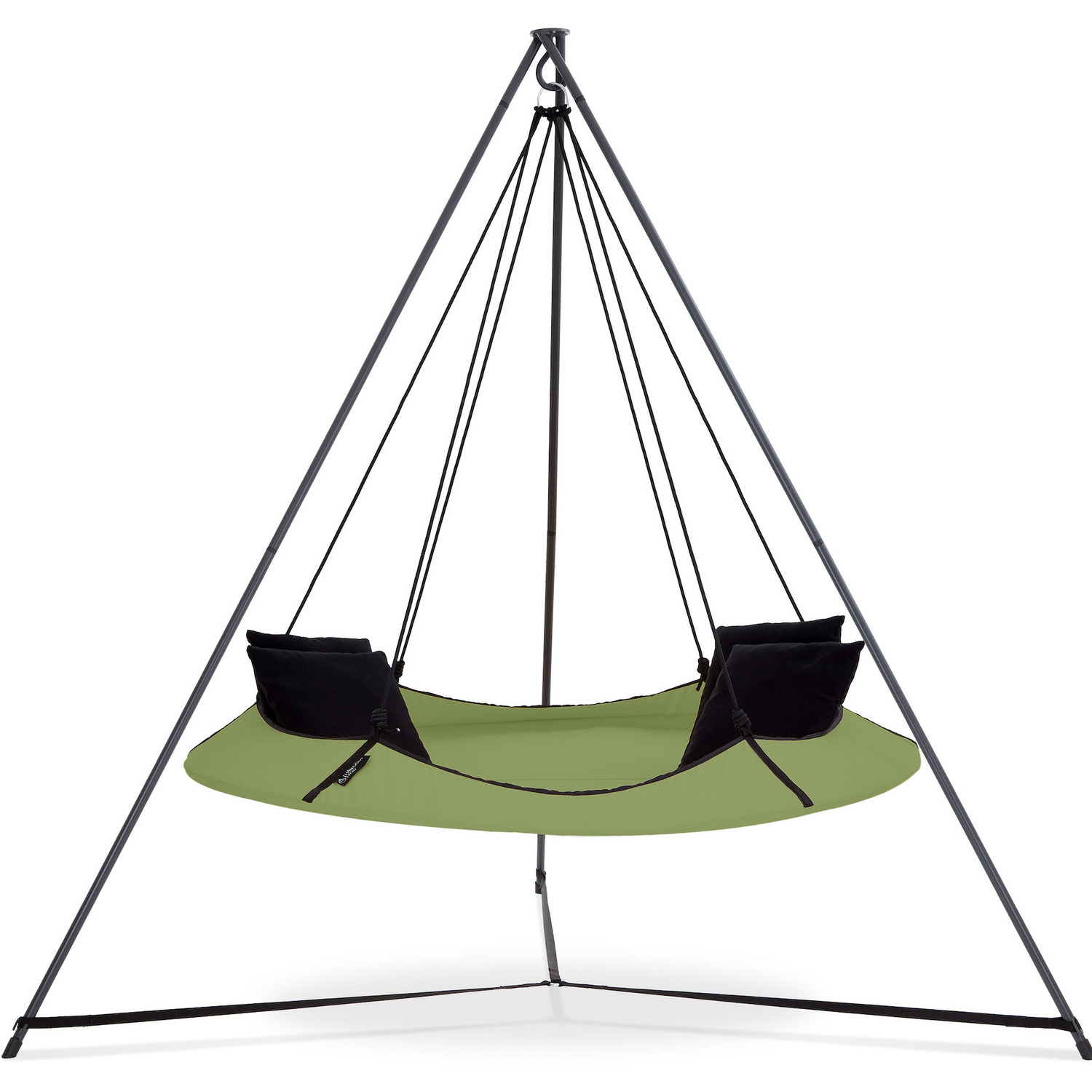 AJUNION Indoor and Outdoor Family Hammock Bed Circular Hammock Hanging Chair with Stand