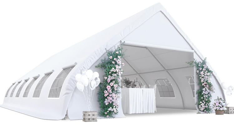 Outdoor 20' x 40' Peach Shaped Trade Show Marquee Tent Heavy Duty Giant Party Event Wedding Rental Canopy Glamping Gazebo Tent