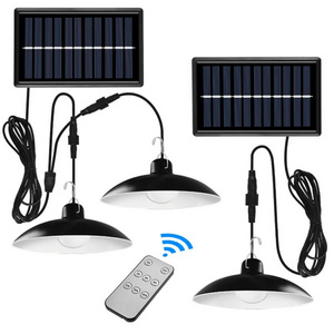 Solar Pendant Light Outdoor Indoor Solar Lamp Shed Lights with Cable for Garden Yard