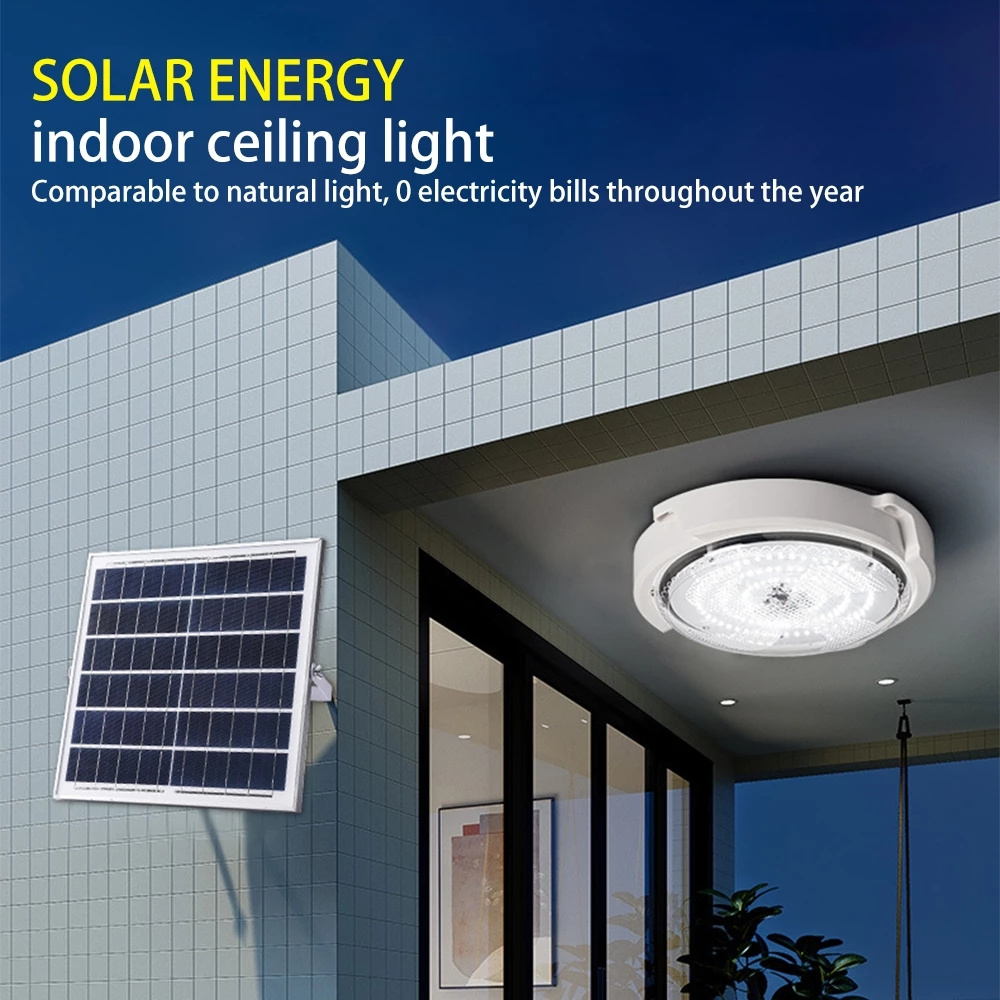 New Solar 60w 100w 200w 300w 400w Ceiling Indoor Living Room Bedroom Courtyard Lighting Balcony Led Induction Lawn Garden Light