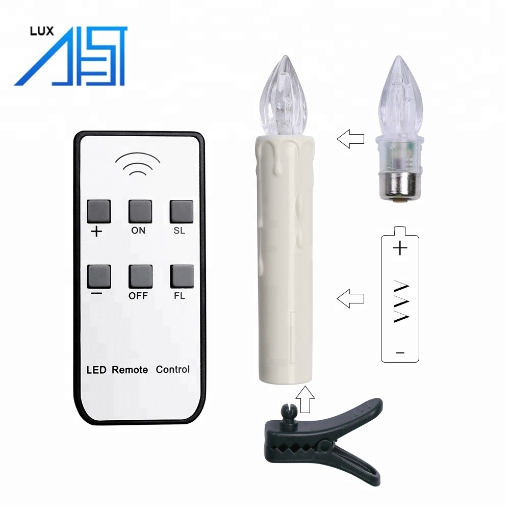 10 Packs Top Quality Christmas Home Wedding Decoration Flameless Bulb Light Remote Control Pillar Led Candle