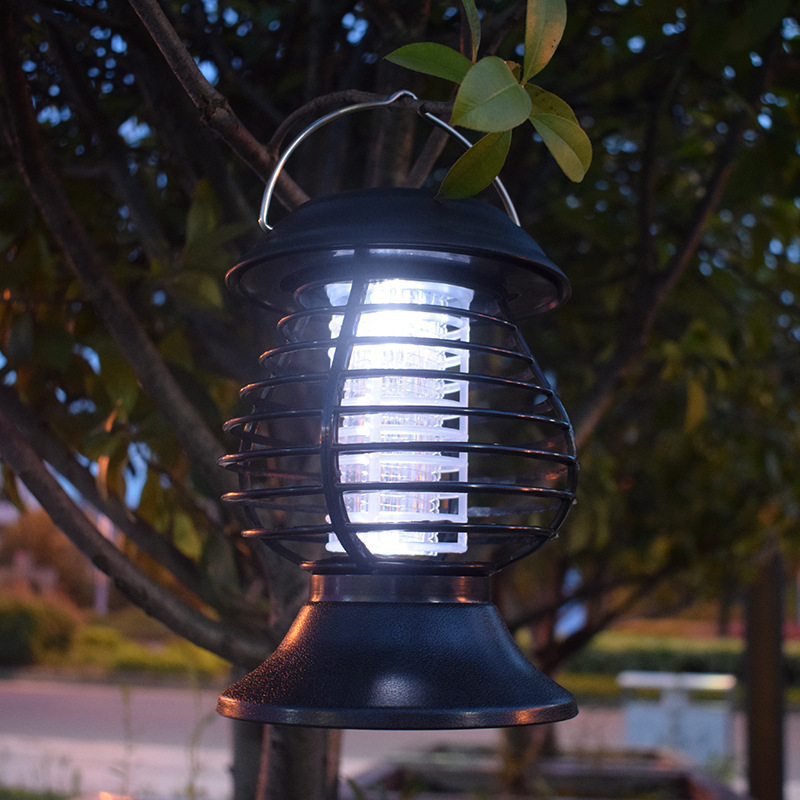 Outdoor Waterproof Courtyard New Hanging Light Small Portable Mosquito Insecticide Lamp Solar Garden Lantern