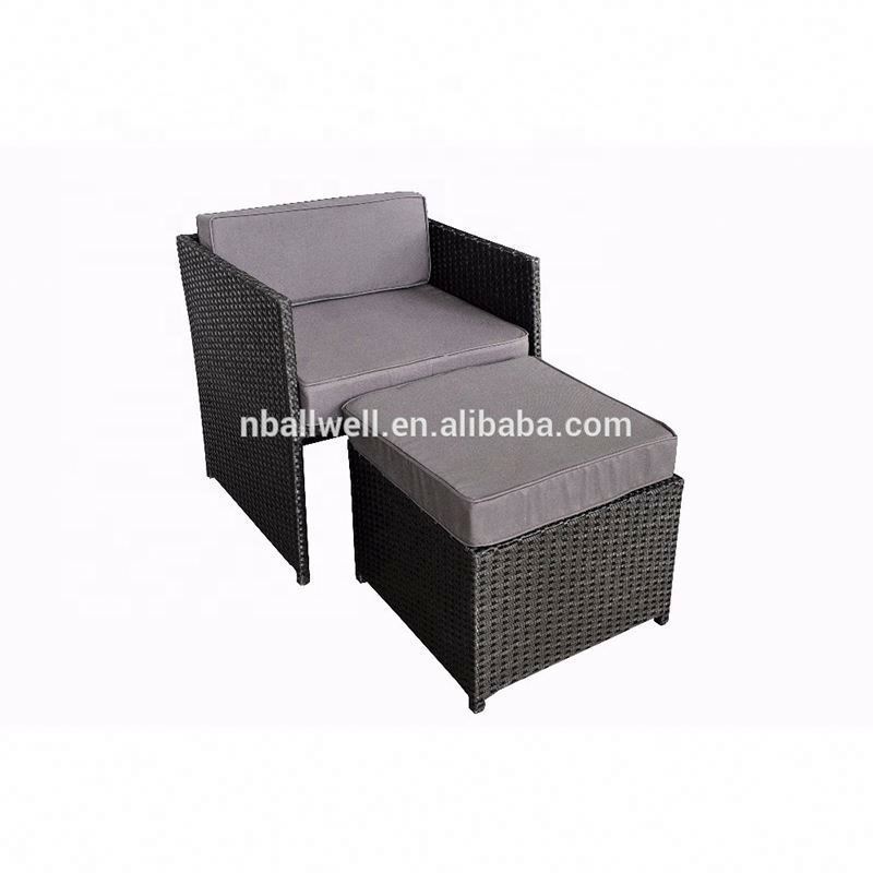 Yinzhou Living New Style Factory Supply Wicker Rattan Cube Dining Set Rattan Dining Sets Furniture